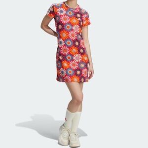 Adidas x Farm Rio Colorful Floral Mini Dress